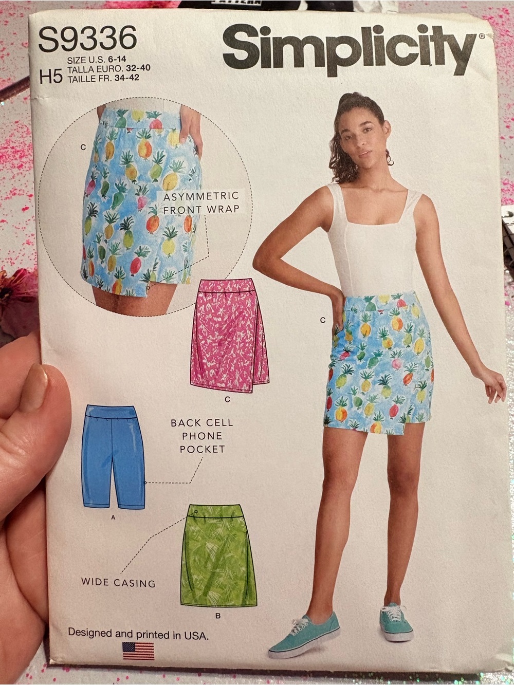 BN UNCUT SIMPLICITY 9336 H5 SEWING PATTERNS WRAP SKIRTS